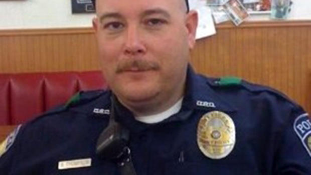 Brent Thompson, of Dallas Area Rapid Transit, one of five officers killed in a shooting in Dallas, is pictured in this undated handout photo obtained by Reuters July 8, 2016. 