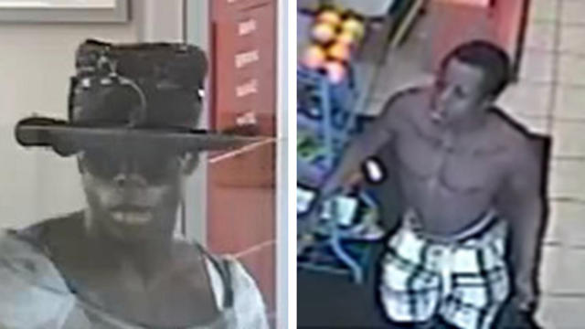 ​A man is seen in surveillance video after police say he robbed a bank in Staten Island, New York, while wearing a ball gown on July 26, 2016. 