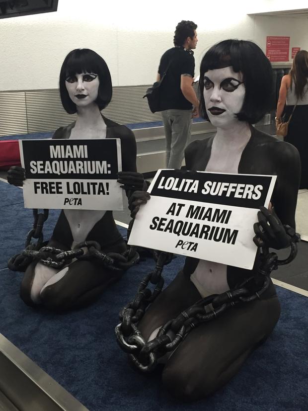 Lolita Protest At Miami International Airport 3 