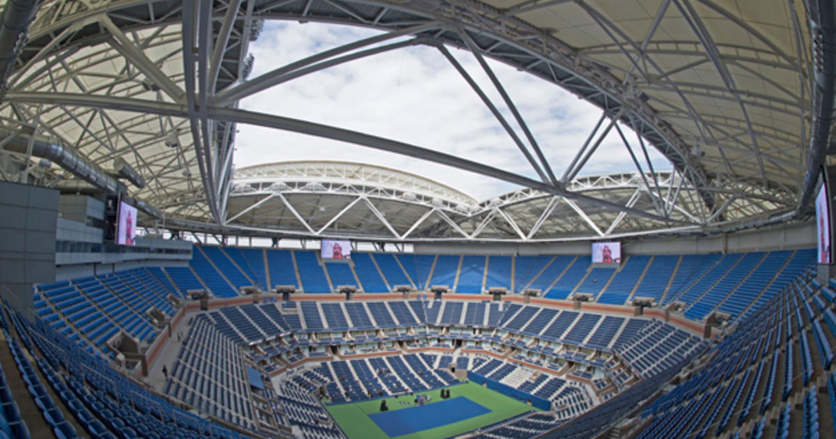 New Retractable Roof Unveiled At Arthur Ashe Stadium - CBS New York