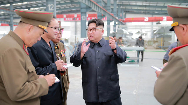 ​North Korean leader Kim Jong Un visits the Chollima Building Materials Complex, in this undated photo released by North Korea's Korean Central News Agency (KCNA), July 27, 2016. 