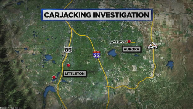 Carjacking Investigation Aurora Littleton MAP 