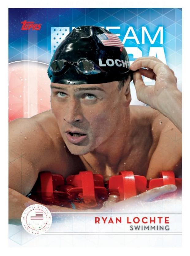 Ryan Lochte Topps Olympic card 