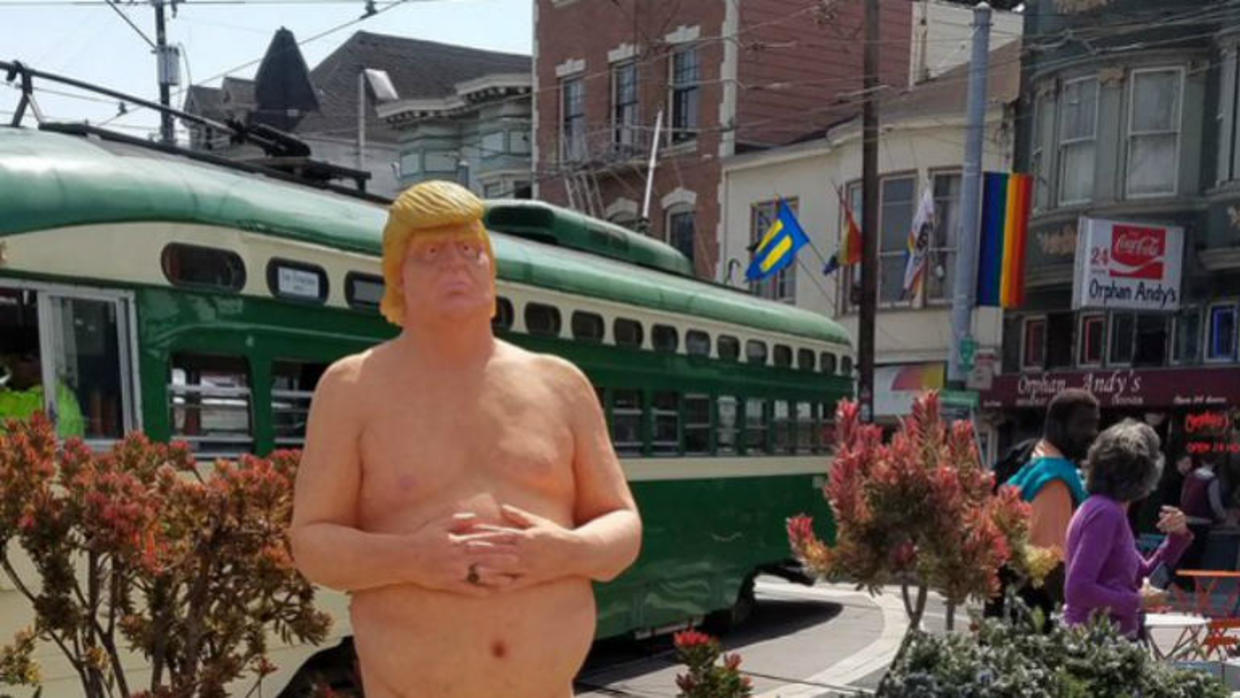 Naked Trump Statues Popping Up Around Us Cbs News 5748