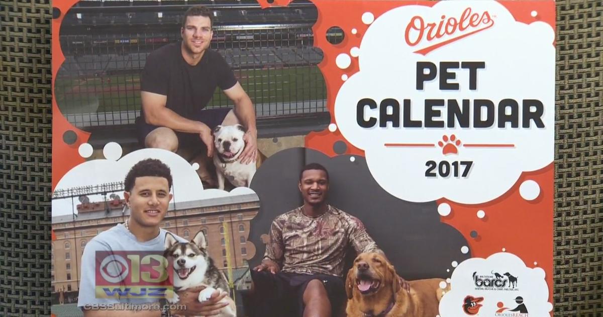 O's Team Up With 4Legged Friends In 2017 Pet Calendar CBS Baltimore