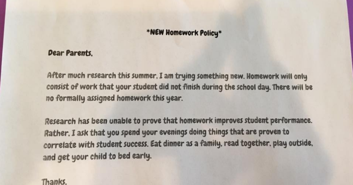 homework policy grade 2