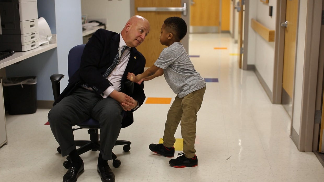 Zion Harvey, first child with double hand transplant, shows amazing