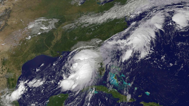 Tropical Storm Hermine is shown over the Gulf of Mexico in this GOES East satellite image captured Sept. 1, 2016. 