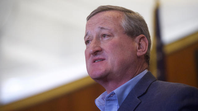 Philadelphia Mayor Jim Kenney addresses reporters at a press conference on Jan. 8, 2016, in Philadelphia, Pennsylvania. 