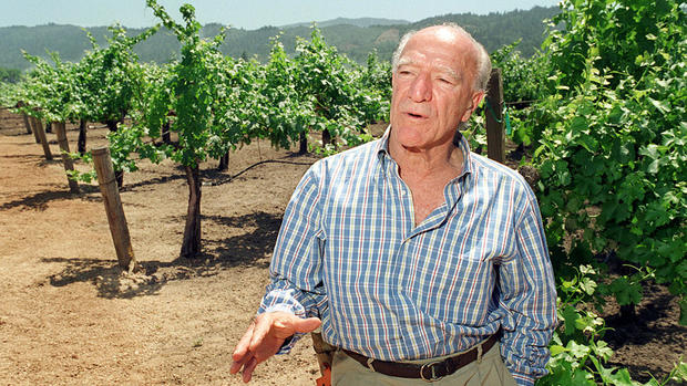 Robert Mondavi at His Napa Valley Winery 