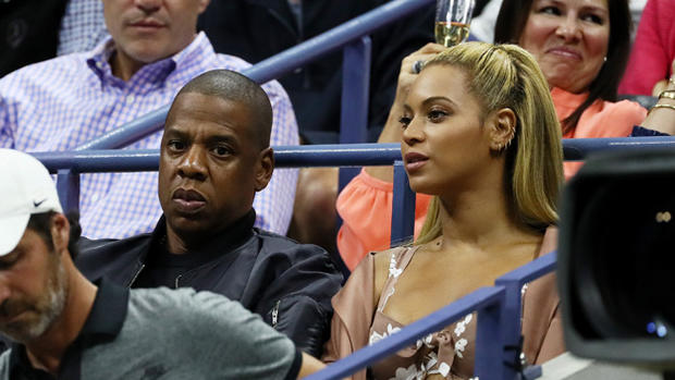 Jay-Z and Beyonce at US Open 