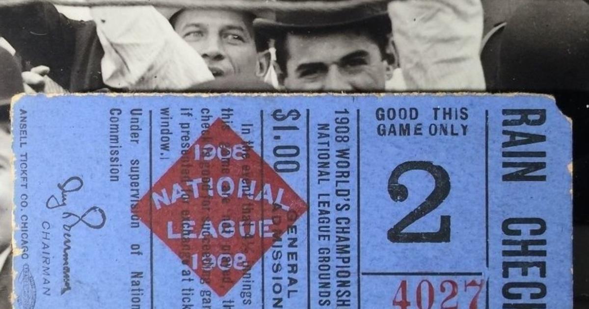 Old Chicago Cubs World Series Tickets Selling On E-Bay For $64,000 - CBS  Chicago