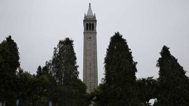 A view of Sather Tower on the University of California at Berkeley campus on May 22, 2014, in Berkeley, California. 