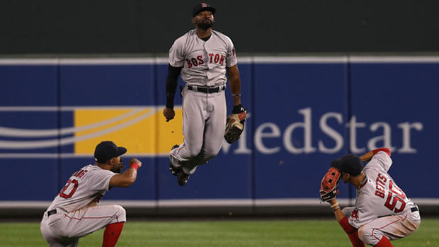 Red Sox Outfield Dance 