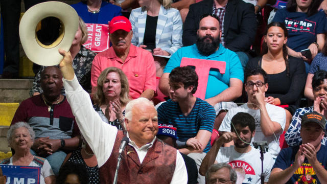 Texas Agriculture Commissioner Sid Miller speaks during a rally for Republican presidential candidate Donald Trump at the Travis County Exposition Center on Aug. 23, 2016, in Austin, Texas. 