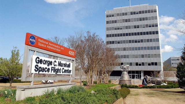 Building 4200 is seen at NASA’s Marshall Space Flight Center in Huntsville, Alabama. 