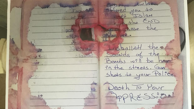Blood-stained journal of Ahmad Khan Rahimi 