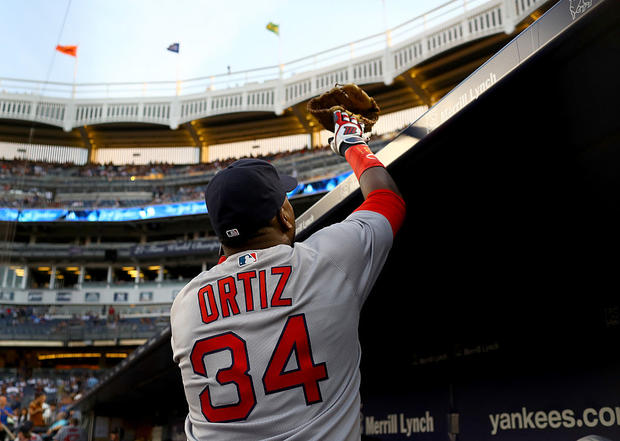 David Ortiz at Yankee Stadium on July 17, 2016 in the Bronx borough of New York City. 