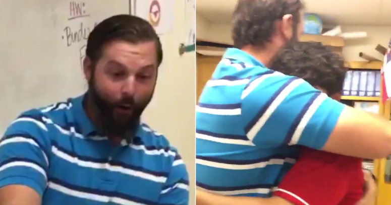 Student surprises teacher with gift he's wanted since he was 12 years ...