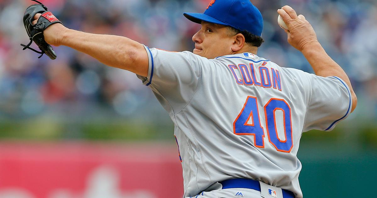 MLB: Colon throws 8 shutout innings, Mets beat Phillies, 3-1