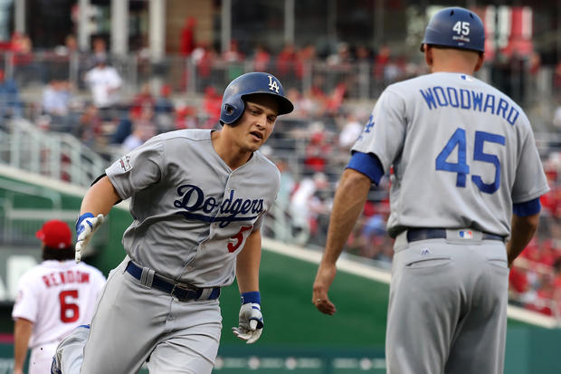 Corey Seager's 1st-inning HR made him the youngest Dodger to ever hit a postseason homer. 