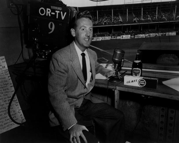 Vin Scully of the Los Angeles Dodgers 