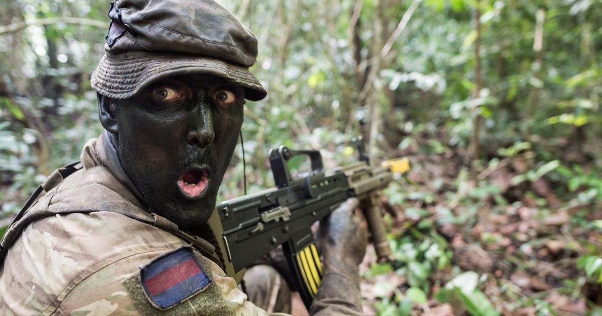 UK British army deletes black-face tweet showing soldier in full