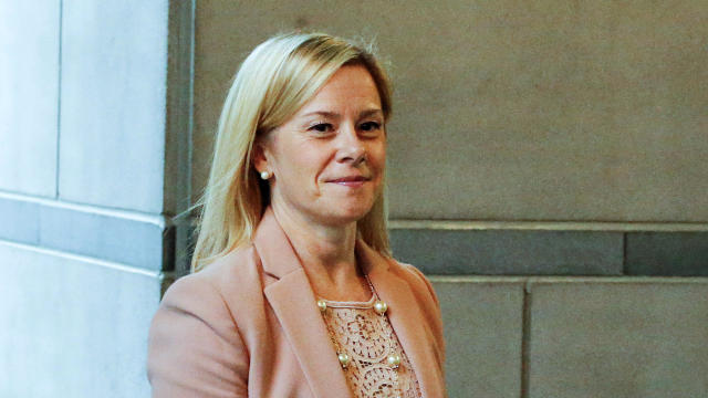 Bridget Anne Kelly, former deputy chief of staff to New Jersey Gov. Chris Christie, arrives to testify in the Bridgegate trial at the Martin Luther King Jr. Federal Courthouse on Oct. 21, 2016, in Newark, New Jersey. 