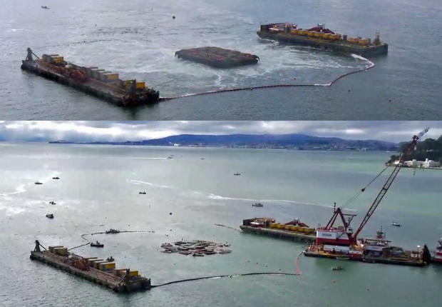 Before and After : Bay Bridge Pier Implosion 