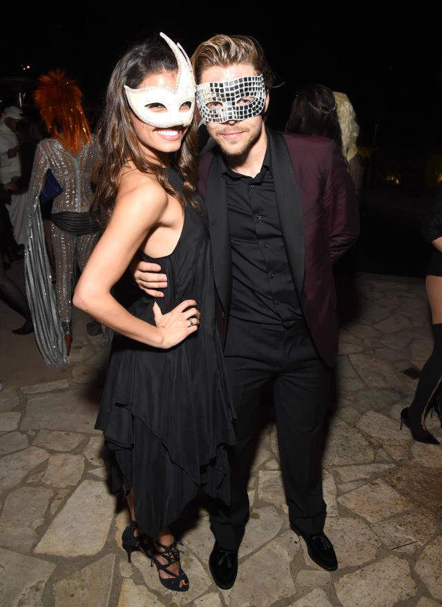 Celebrities in Halloween Costumes at the “Shake, Rattle, and Ball”