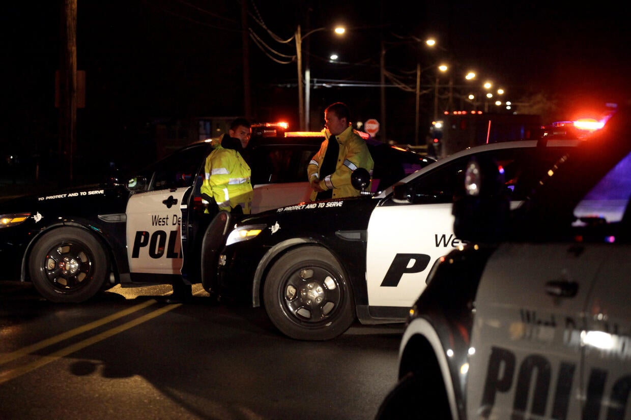 Des Moines area police officers shot dead in ambush-style attacks - CBS ...