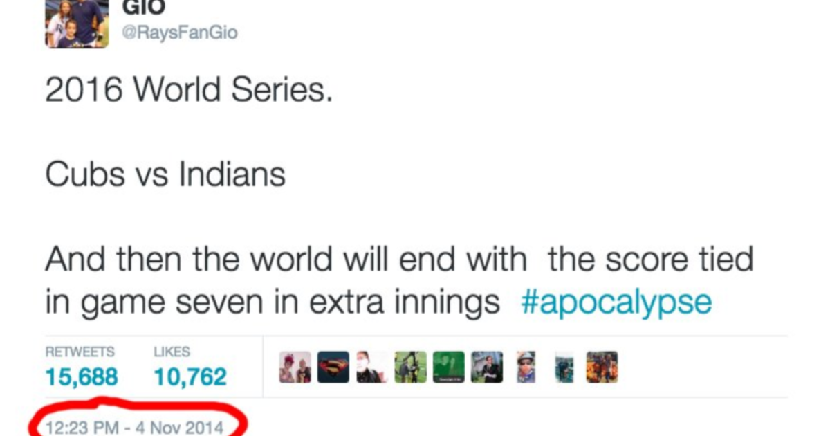 Chicago Cubs v. Cleveland Indians, 2016 World Series Prediction