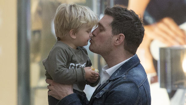 Michael Buble and son Noah 