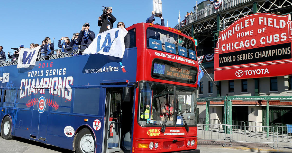 Jon Lester & Anthony Rizzo hold the World Series Championship Trophy during  the Chicago Cubs World Series victory parade on November 4, 2016, at Grant  Park in Chicago, IL Photo Print 