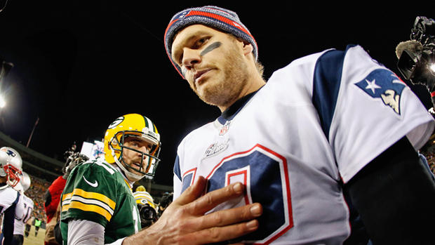 Aaron Rodgers and Tom Brady 