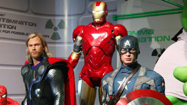 Thor, Iron Man, Captain America 