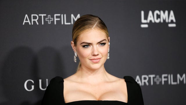 Model Kate Upton poses at the Los Angeles County Museum of Art Art+Film Gala in Los Angeles Oct. 29, 2016. 