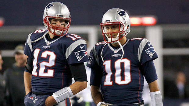 Tom Brady, Jimmy Garoppolo - Seattle Seahawks v New England Patriots 