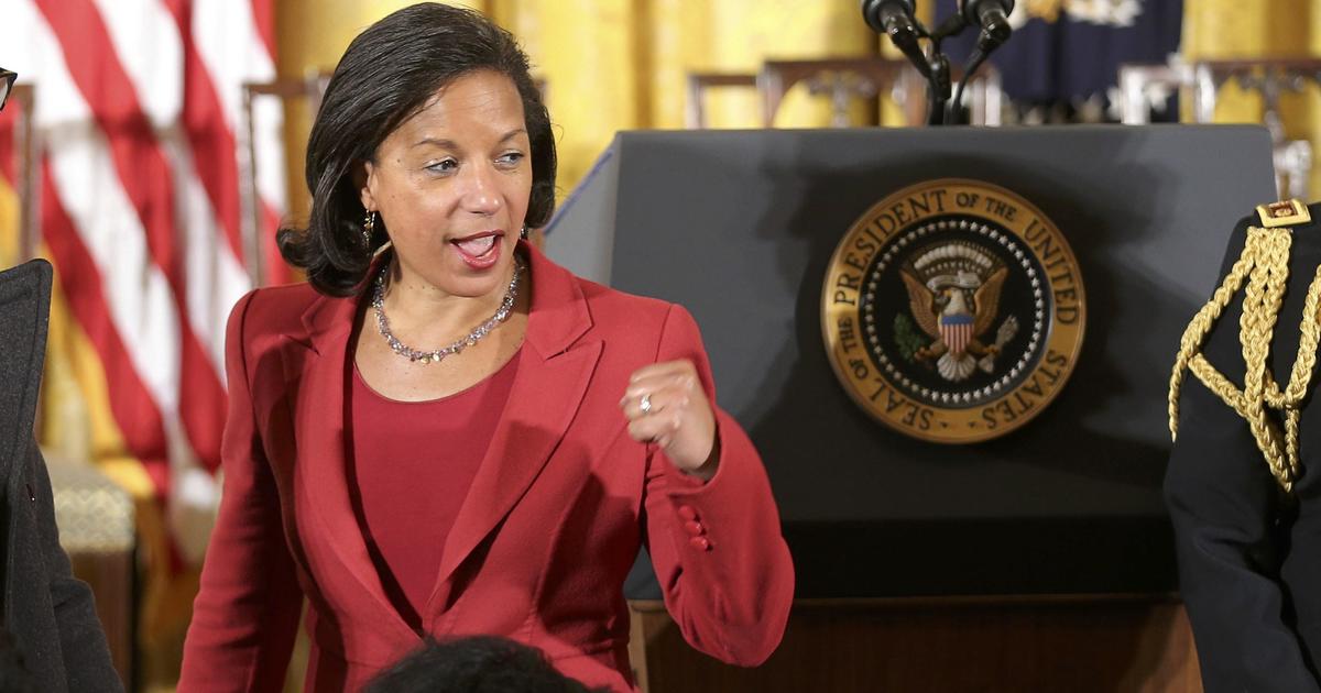 Susan Rice Says Unmasking Of Names Wasnt For Political Purposes Cbs News