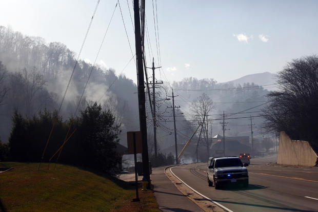 Wildfires Rage Through Tennessee Resort Town Of Gatlinburg 
