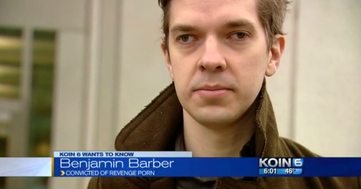 1200px x 630px - Benjamin Barber convicted: First person prosecuted, sentenced under  Oregon's revenge porn law - CBS News