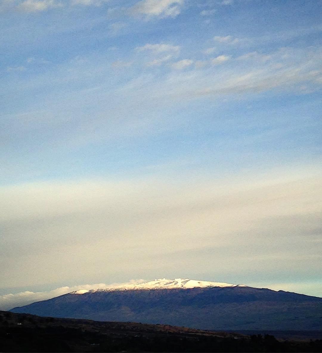 Stunning snow-blanketed Hawaii
