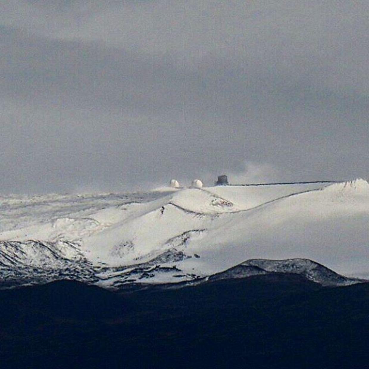 Stunning snow-blanketed Hawaii