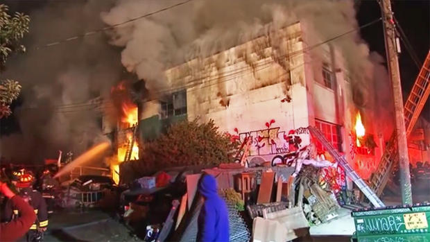 3-Alarm Fire at Oakland Warehouse 