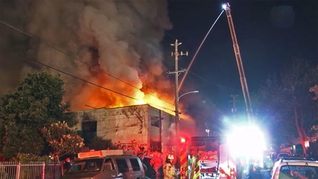 The Oakland Ghost Ship Warehouse Burns Early Saturday Dec. 3 