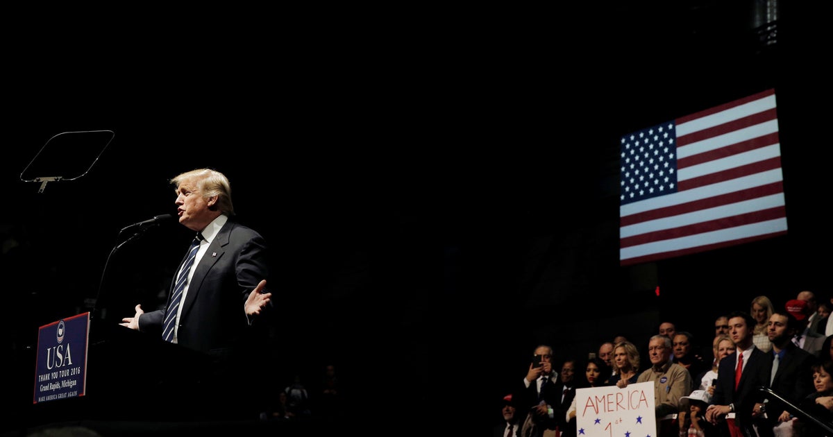Donald Trump returns to the campaign trail in Michigan, Louisiana - CBS ...