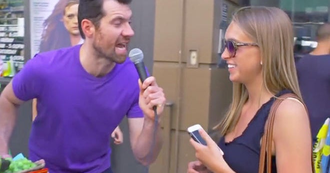Watch out! It's "Billy on the Street" - CBS News