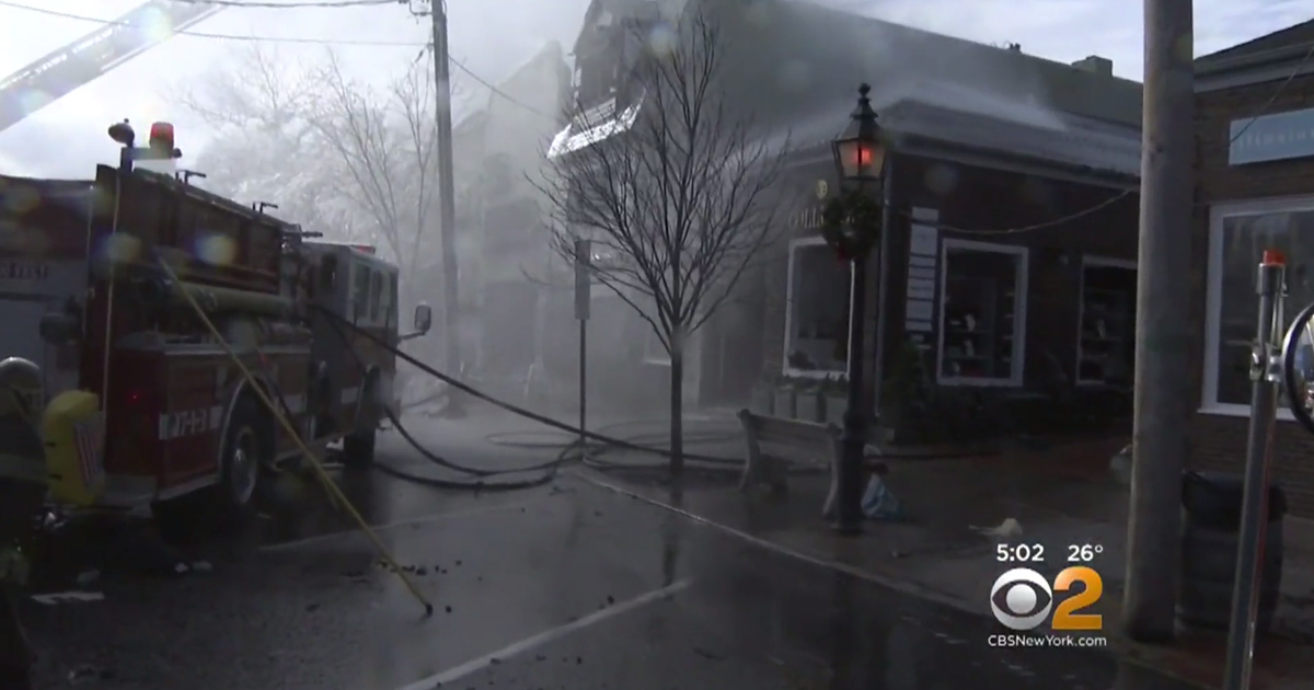 Sag Harbor fire Cinema, historic Main Street gutted by fire CBS News