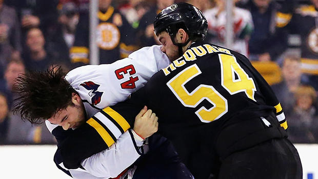 Adam MCQuaid Tom Wilson Fight - Washington Capitals v Boston Bruins 