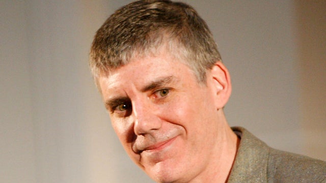 Author Rick Riordan speaks at the launch party of &ldquo;The Red Pyramid&rdquo; at the Brooklyn Museum on May 3, 2010, in the Brooklyn borough of New York City. 